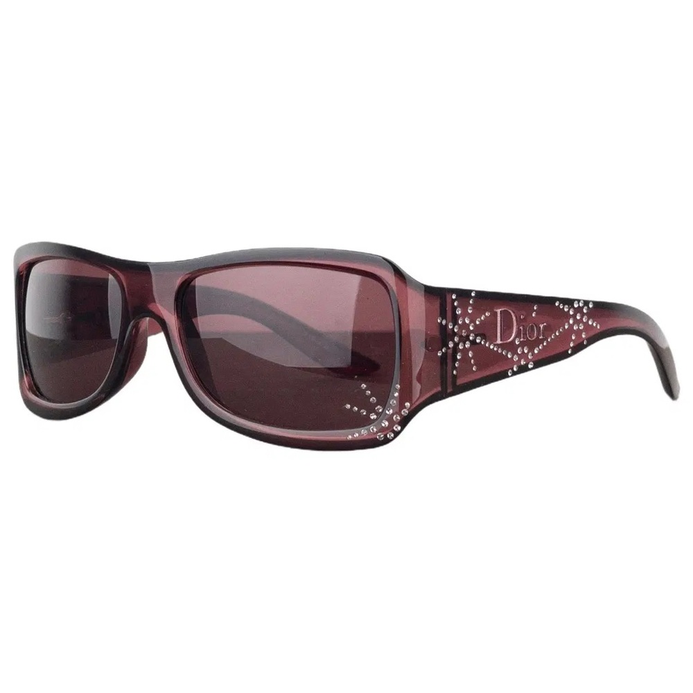 Dior Women's Light Brown Sunglasses with Swarovski Crystals